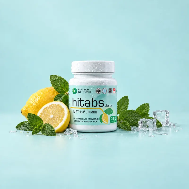 Одна банка HITABS со вкусом «Мятный лимон»